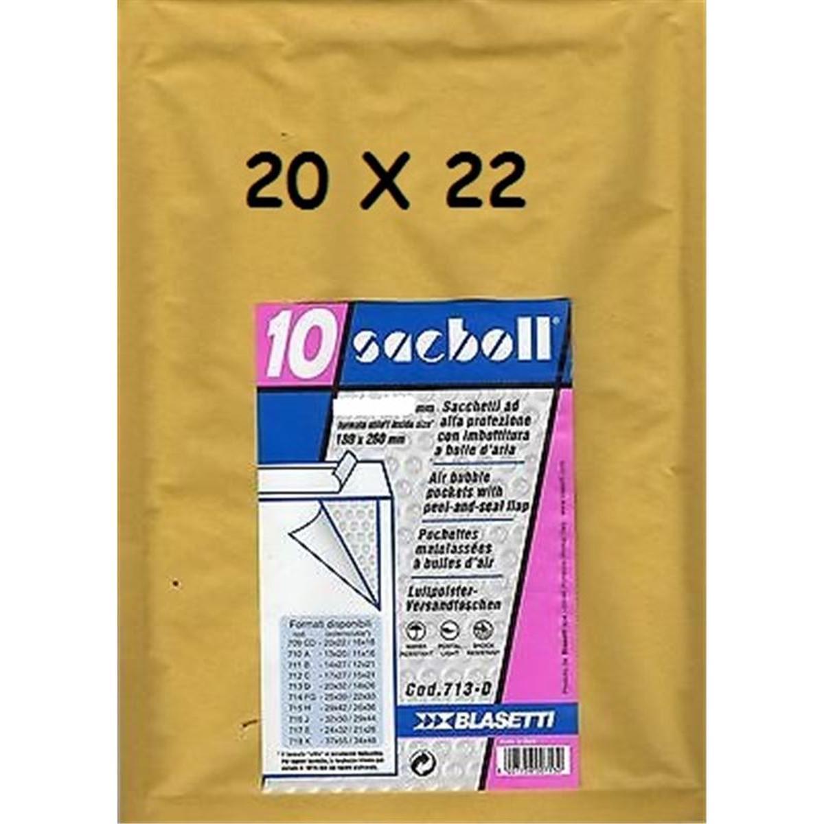 Buste imbottite cd f.to 20x22/16x18  cf10 pz