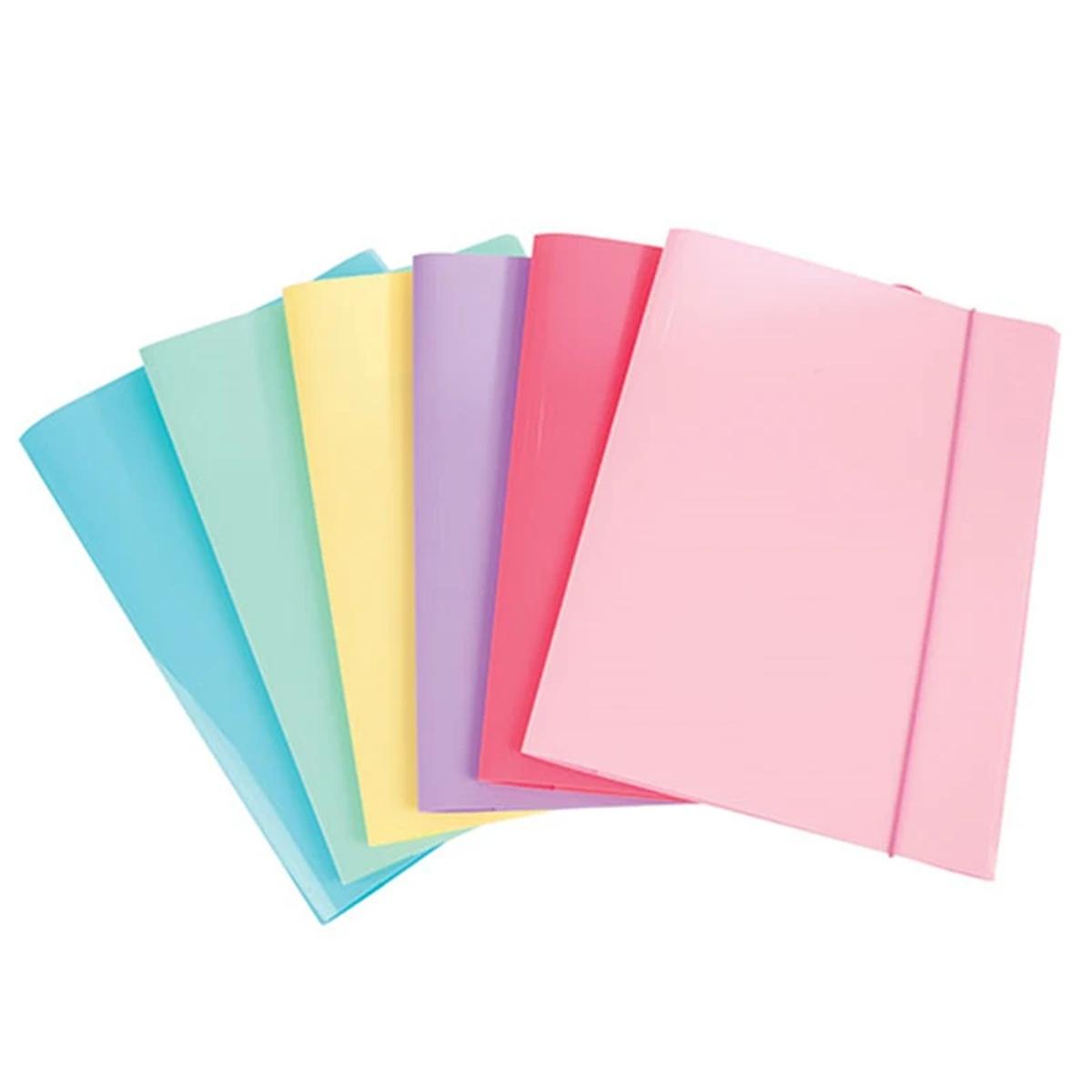 Cartella elast. dorso 30mm pastel