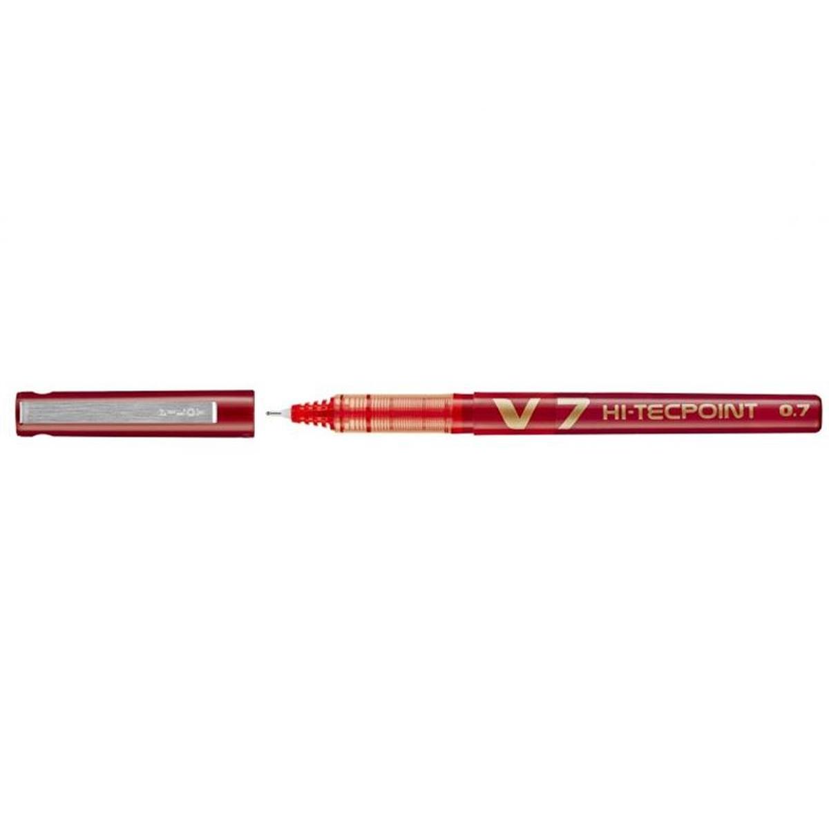 Penne hi-tecpoint v7 cf.12 pz. rosso