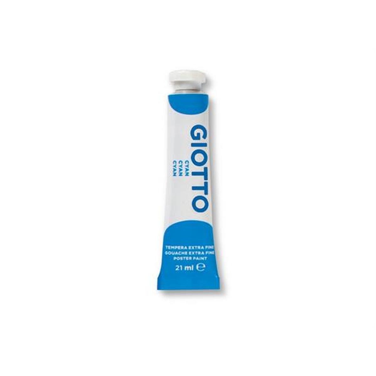 Tempera tubetto 21ml cf.6pz. cyan