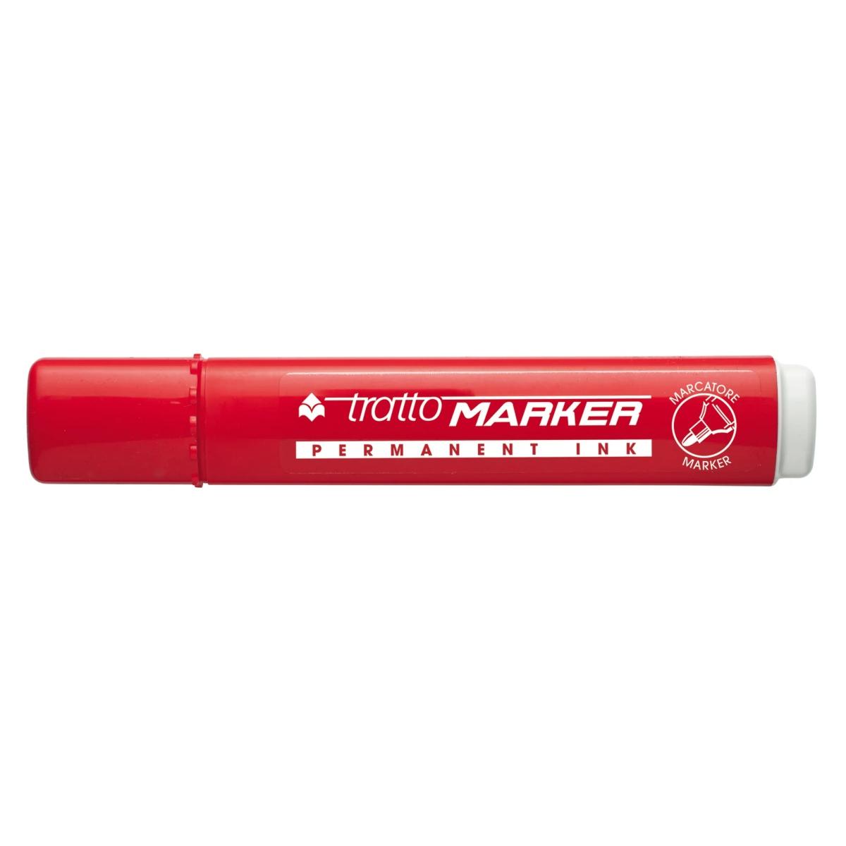 Tratto marker punta tonda cf.12 pz.rosso