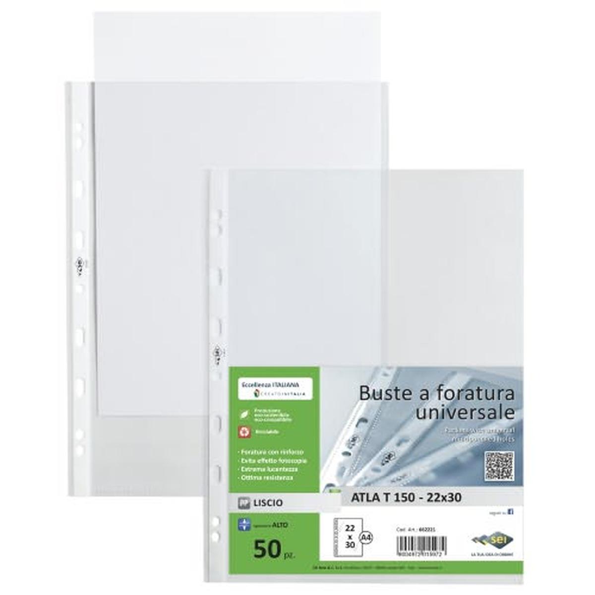 Buste trasp. forate atla 23x33 pz.25