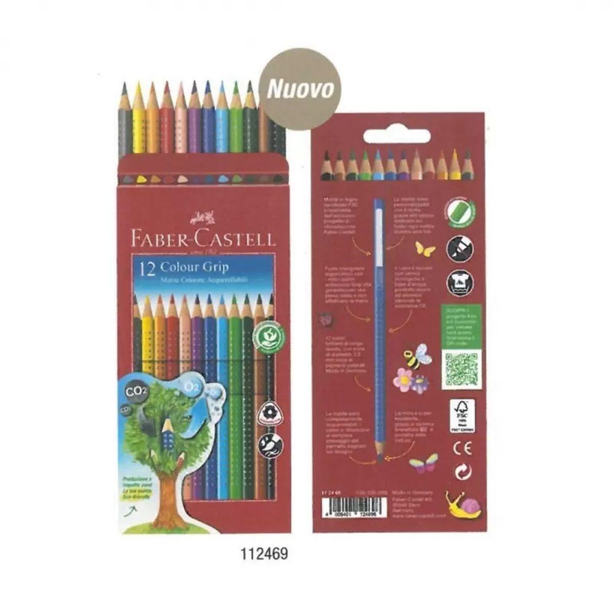 PASTELLI COLOUR GRIP acquarellabili DA 12