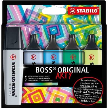 Stabilo boss arty 5 pz cool(colori freddi)