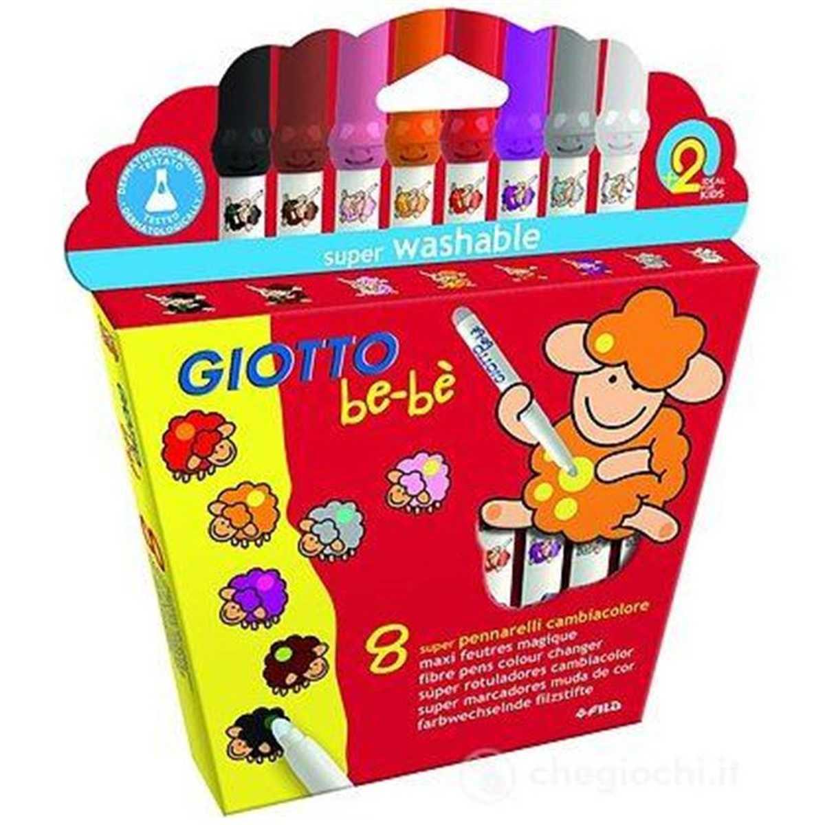 Giotto bebe' pennarelli cambiacolore 8 pz