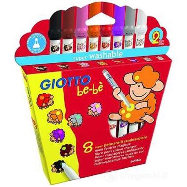 Giotto bebe' pennarelli cambiacolore 8 pz