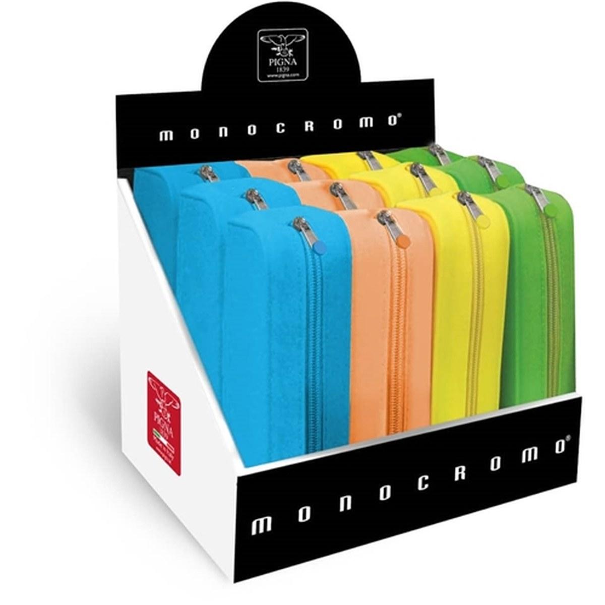 Bustina monocromo in silicone fluo