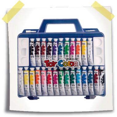 Confezione 26 tubetti 7,5 ml tempera super lavab.