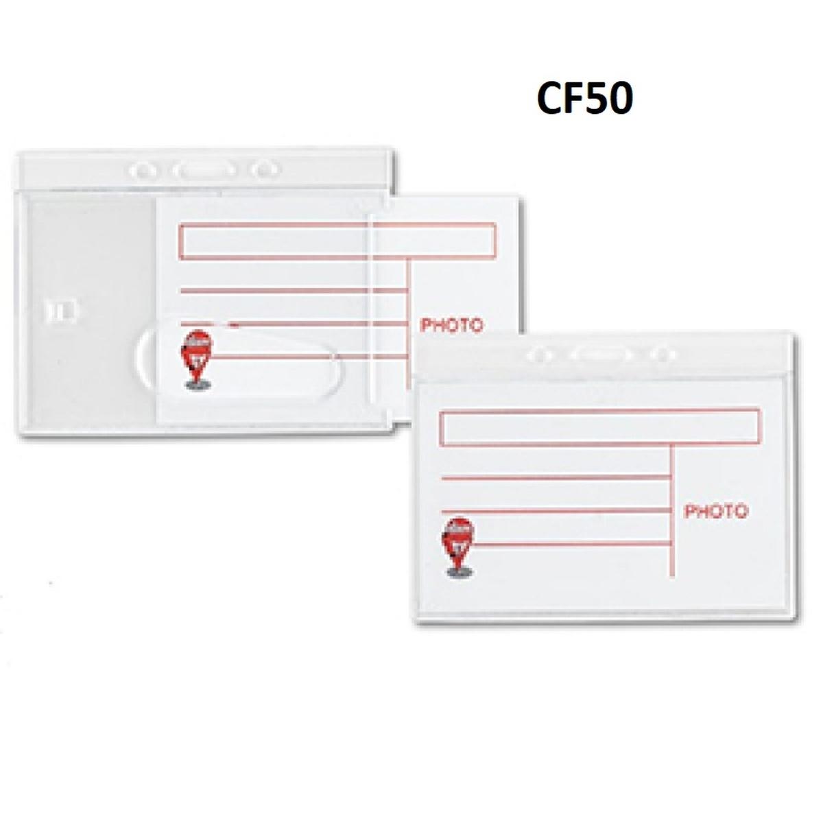 Portanome in plast. rigido pz50