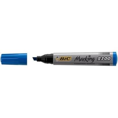 Marker bic punta scalpello cf.12 pz blu