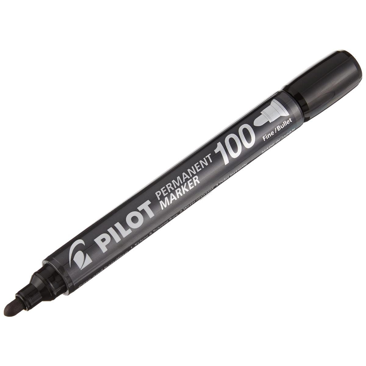 Marker permanent 100 punta tonda nero cf20