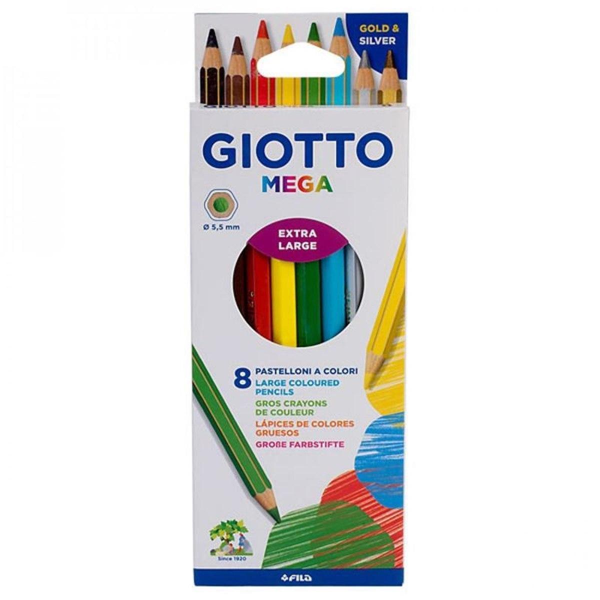 Giotto pastelli mega astuccio 8 pz.