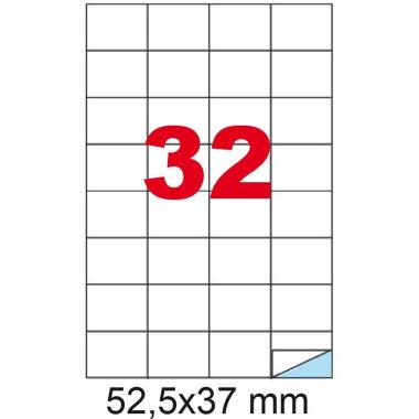 Cf.100  etichette ades. form. a4 52.5x37