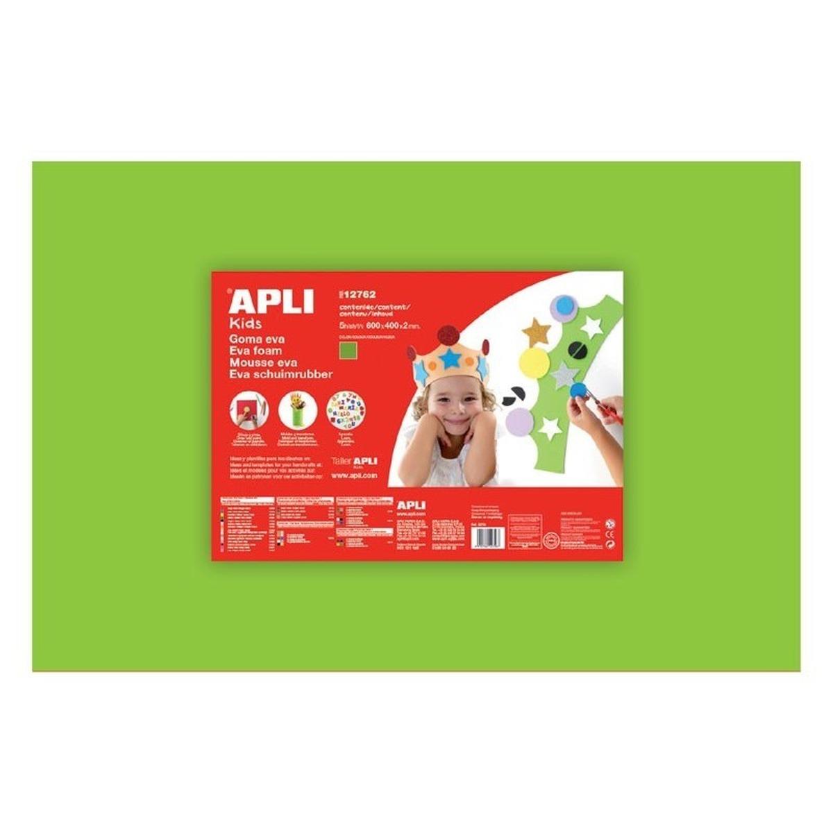 EVA foam 1fg. 40x60cm col. VERDE CHIARO