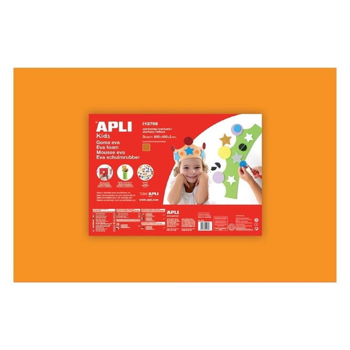 EVA foam 1fg. 40x60cm col. ARANCIONE