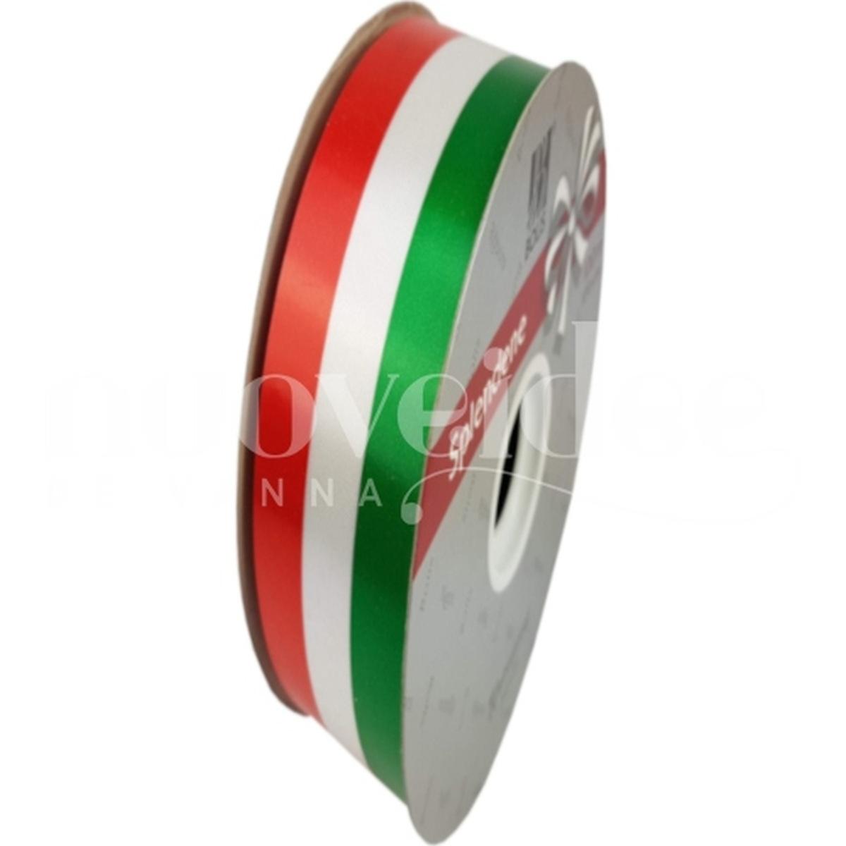 Nastro liscio mm70x100m tricolore
