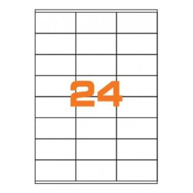 Cf.100  etichette ades. form. a4 70x35 con marg.