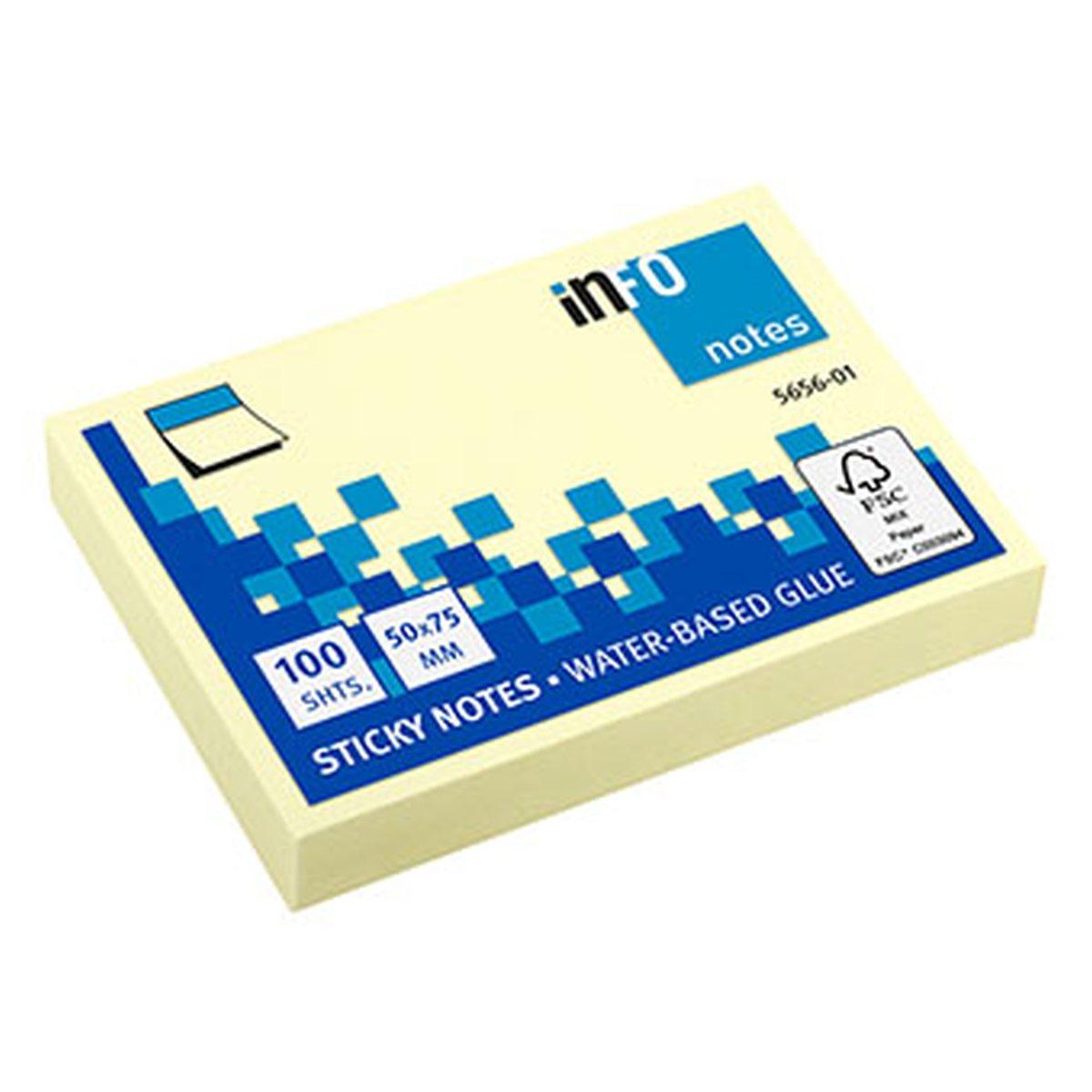 Stickynotes giallo 50x75 12pz