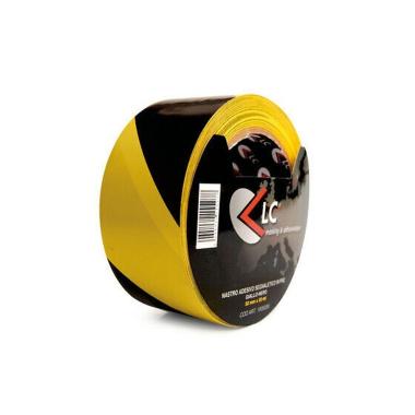 Nastro adesivo 50x33 mt. segnal. pvc giallo/nero
