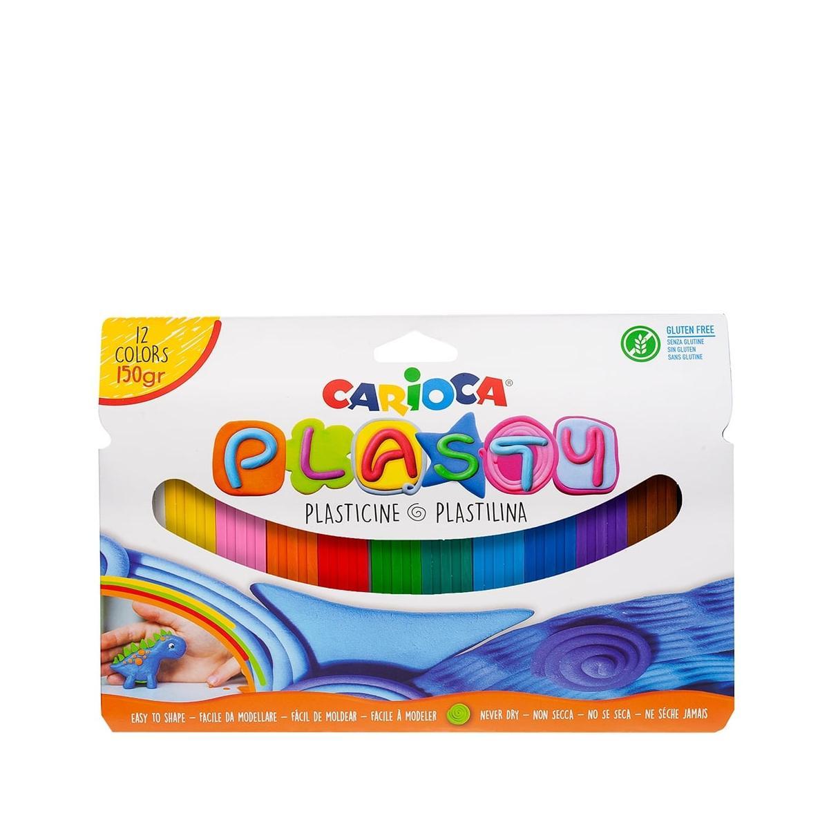 Carioca plasty 12 colori 150gr