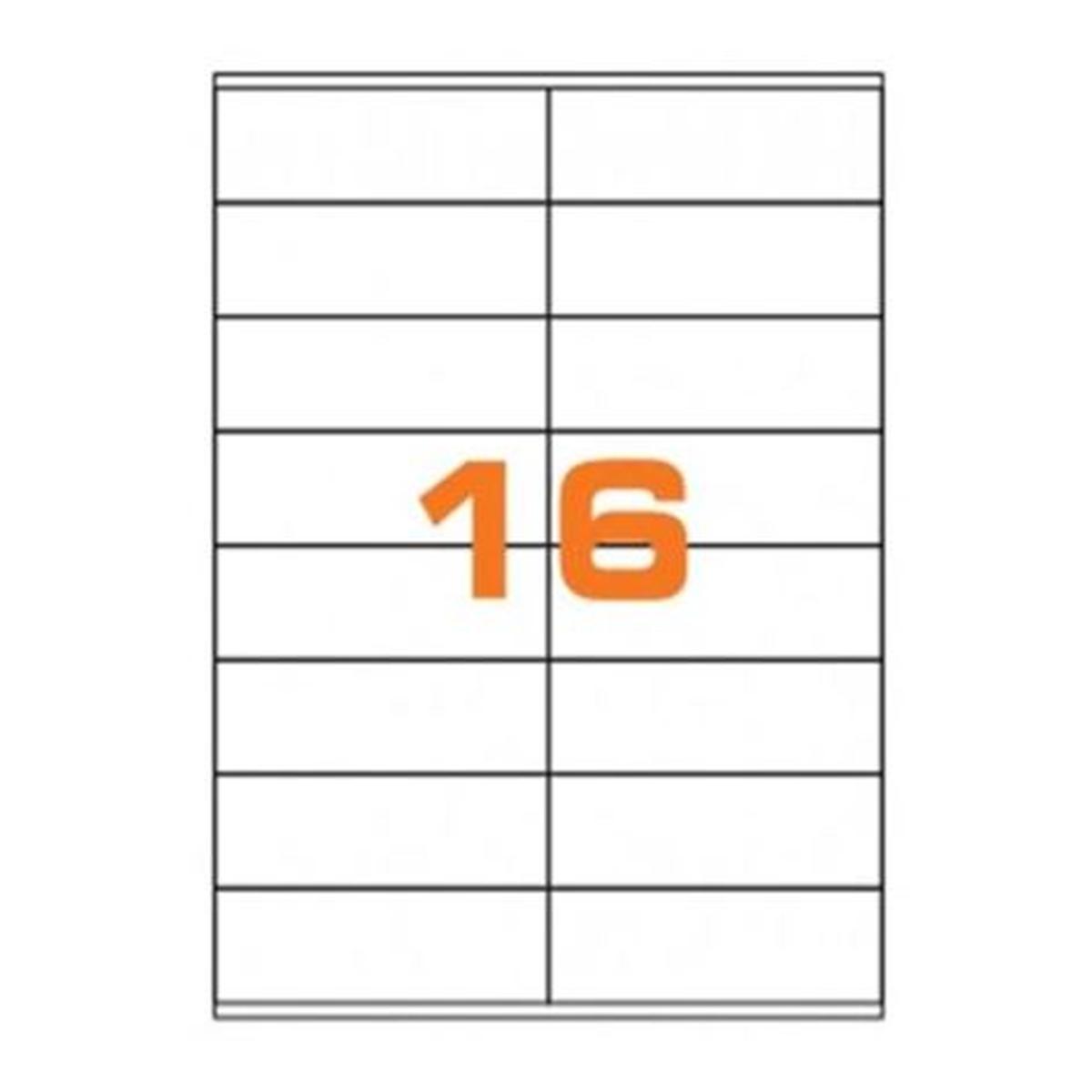 Cf.100 etichette su a4 105x36  senza margini