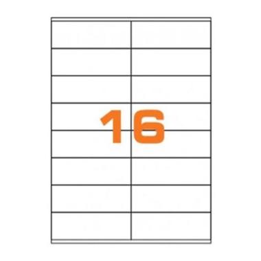 Cf.100 etichette su a4 105x36  senza margini