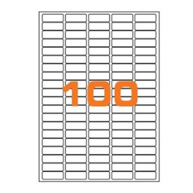 Cf.100 etichette ades. su a4 37x14