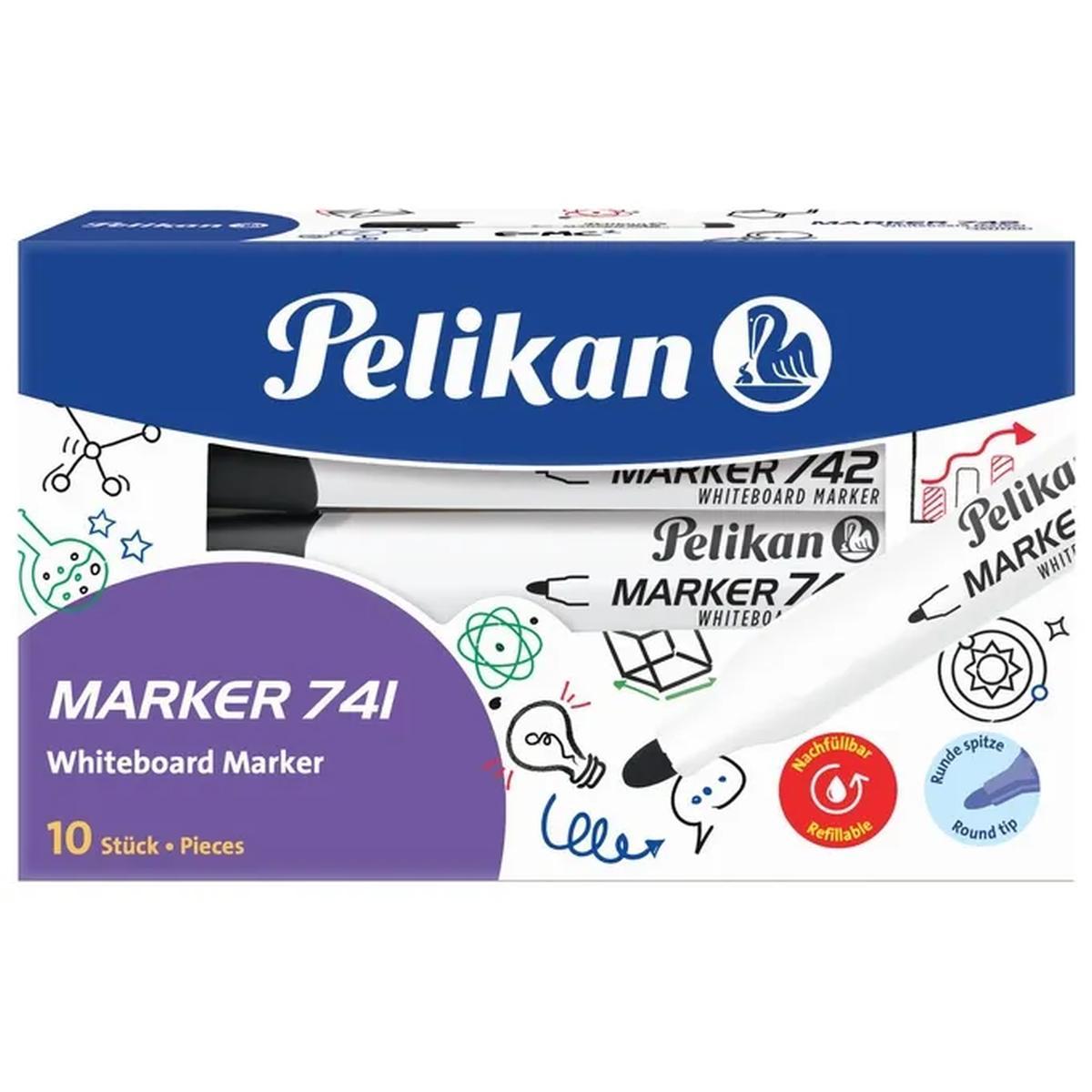 Marker whiteboard 741 nero cf10