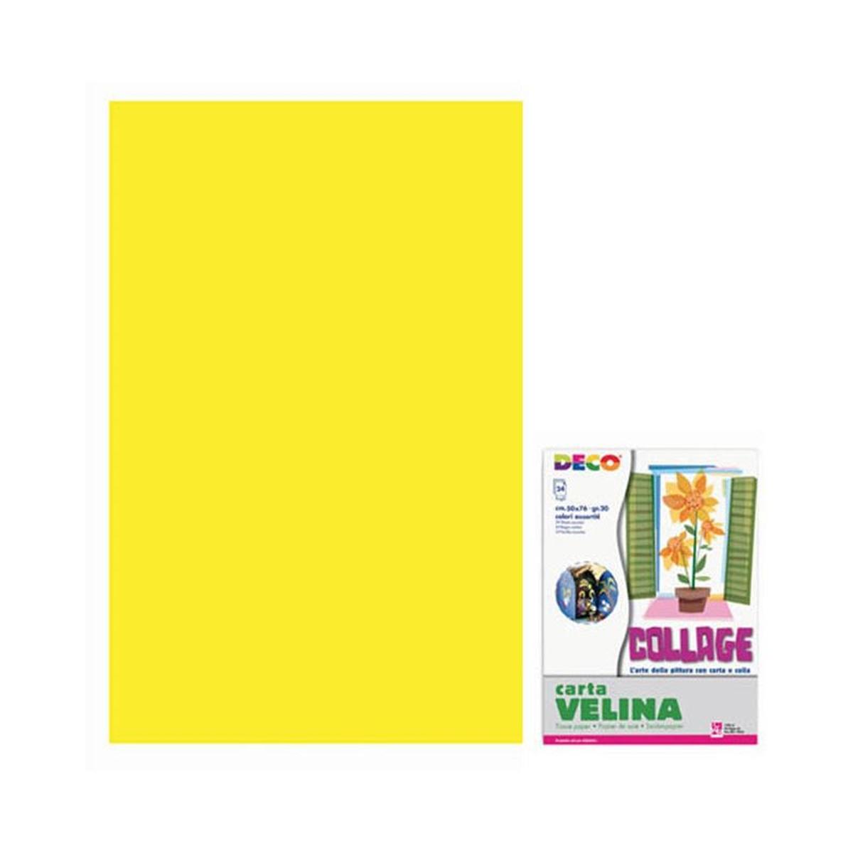 Carta velina 50x76 24pz gialla