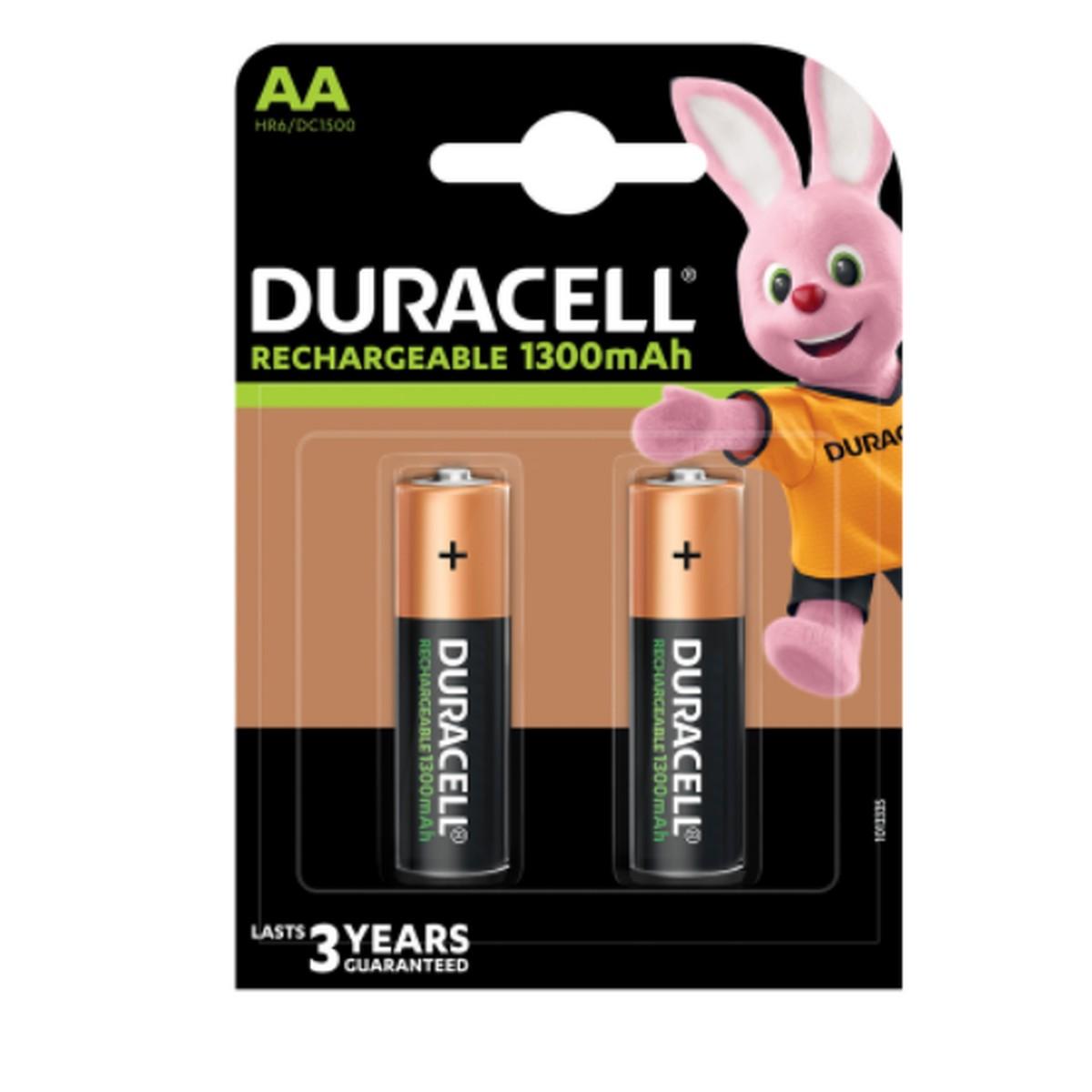 Duracell stilo ricaricabile aa 2pz dc1500 hr06 1300mah