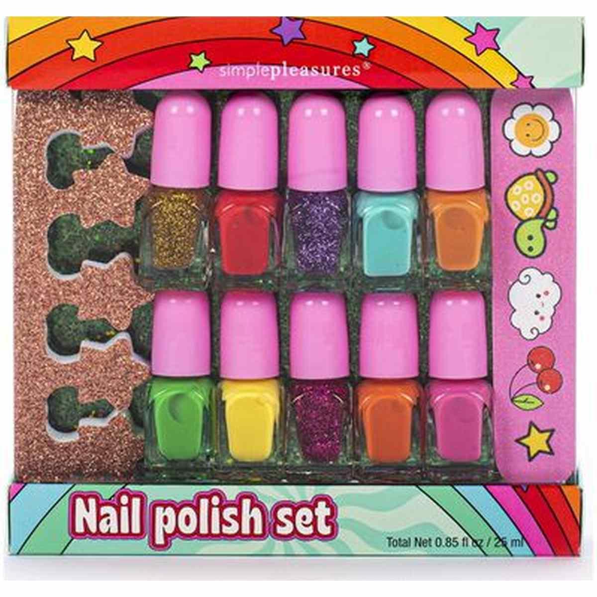 Nail polish set glitter tri-coastal groovy feelings