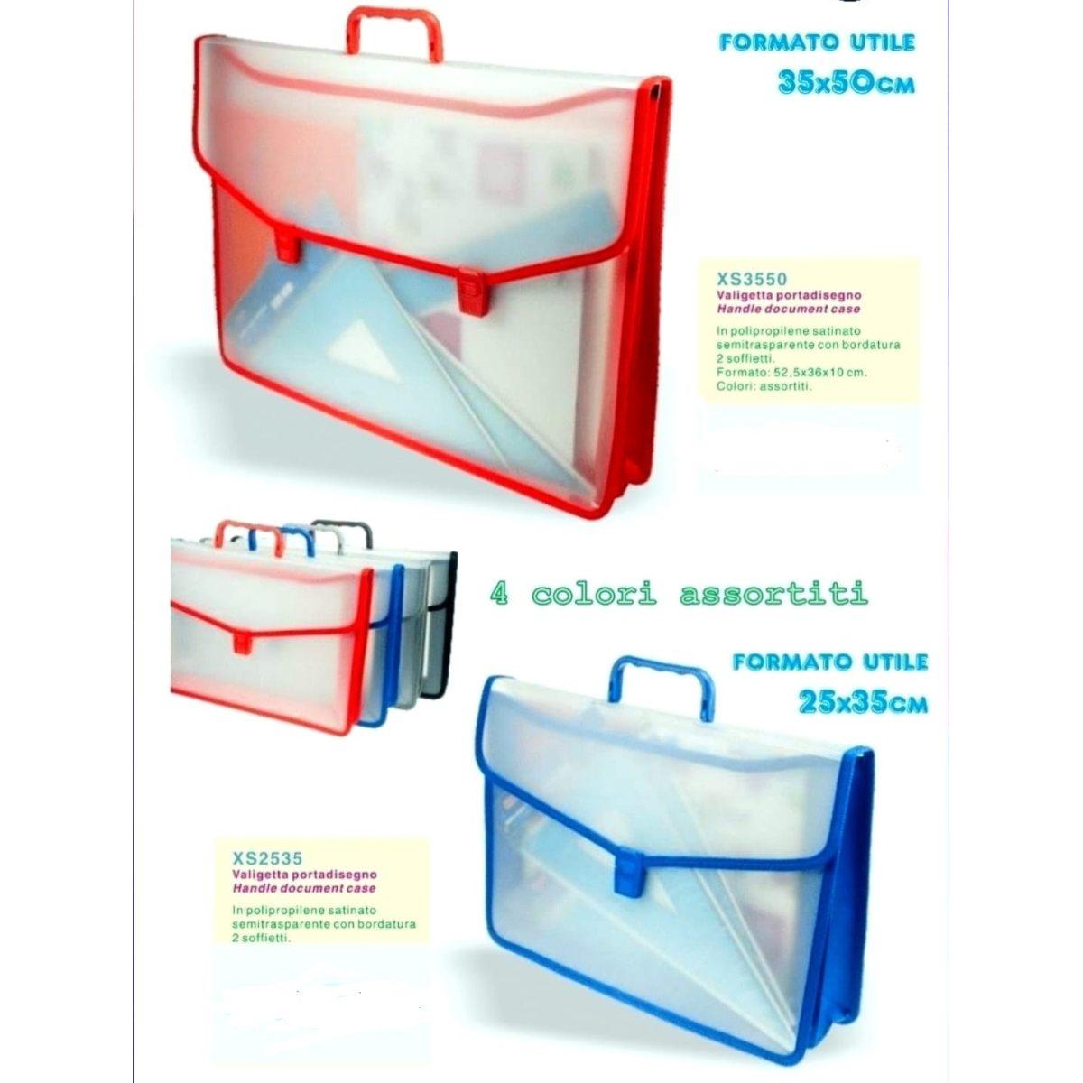 Valigetta portadisegno ppl 35x50 c/soffietto