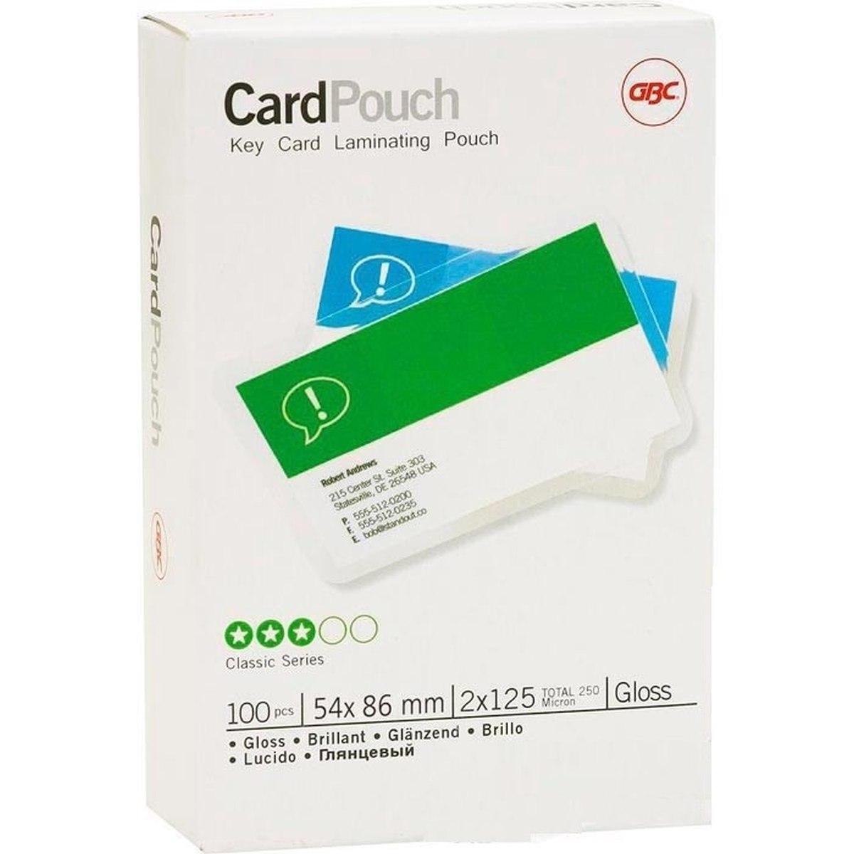 Pouches cread card 54x86 125my 100pz