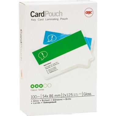 Pouches cread card 54x86 125my 100pz