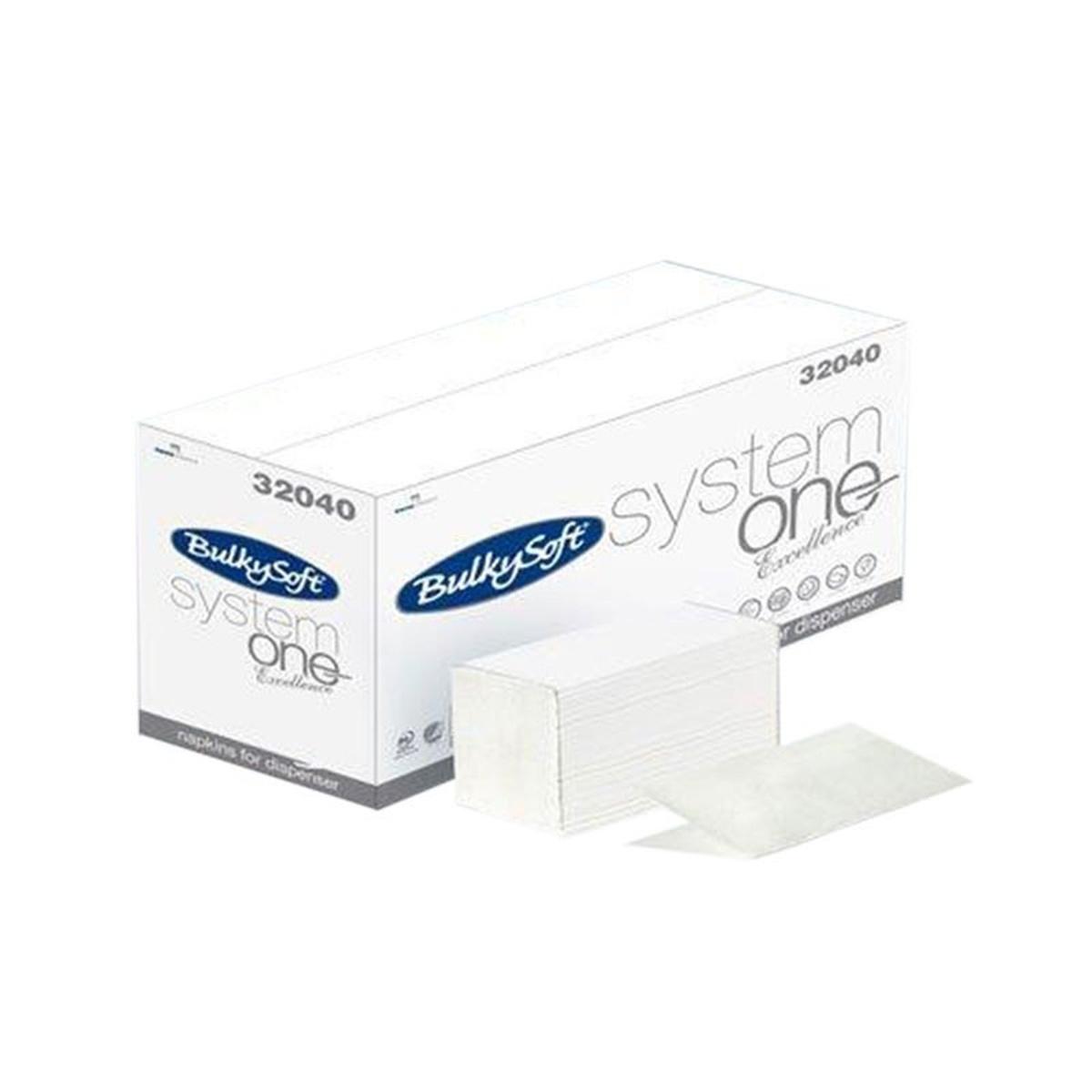 Tovaglioli interfogliati 210x160 bulky per system one 20cf da 200pz