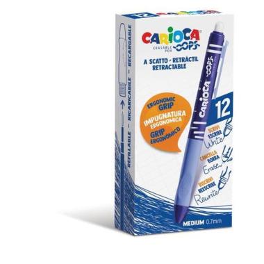 Carioca oops penna cancellabile scatto blu 12pz