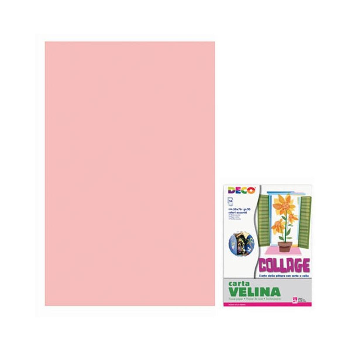Carta velina 50x76 24pz rosa