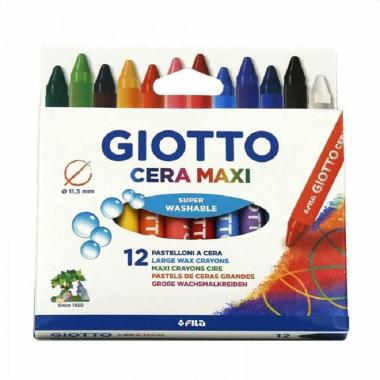 Giotto cera maxi astuccio 12 pz.