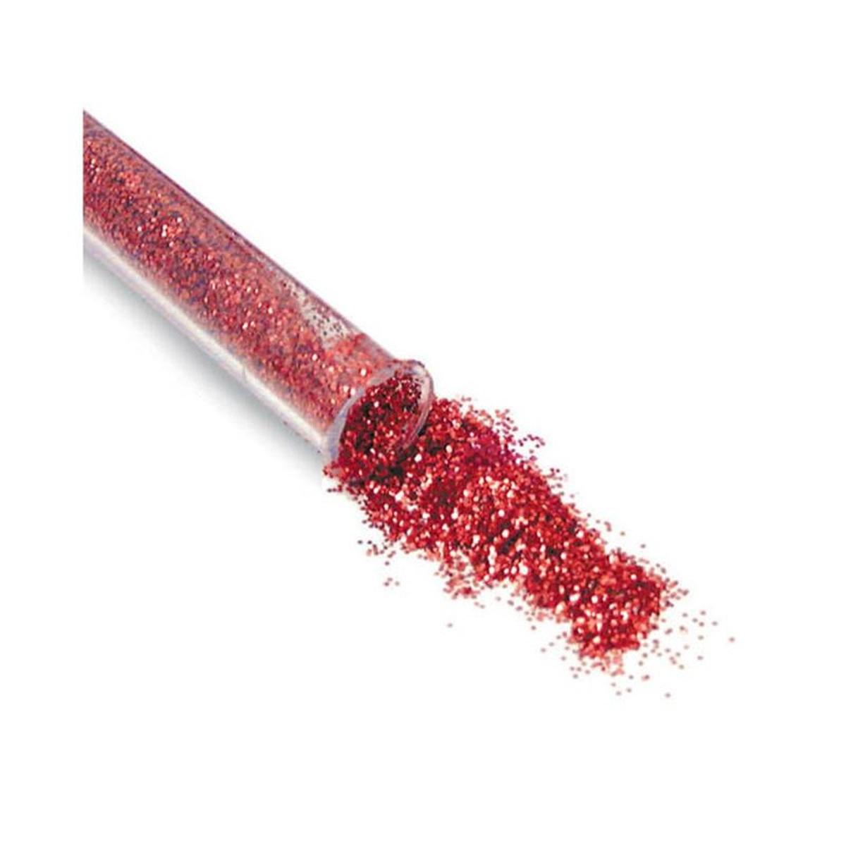 FLACONE GLITTER 12ML. ROSSO  pz24