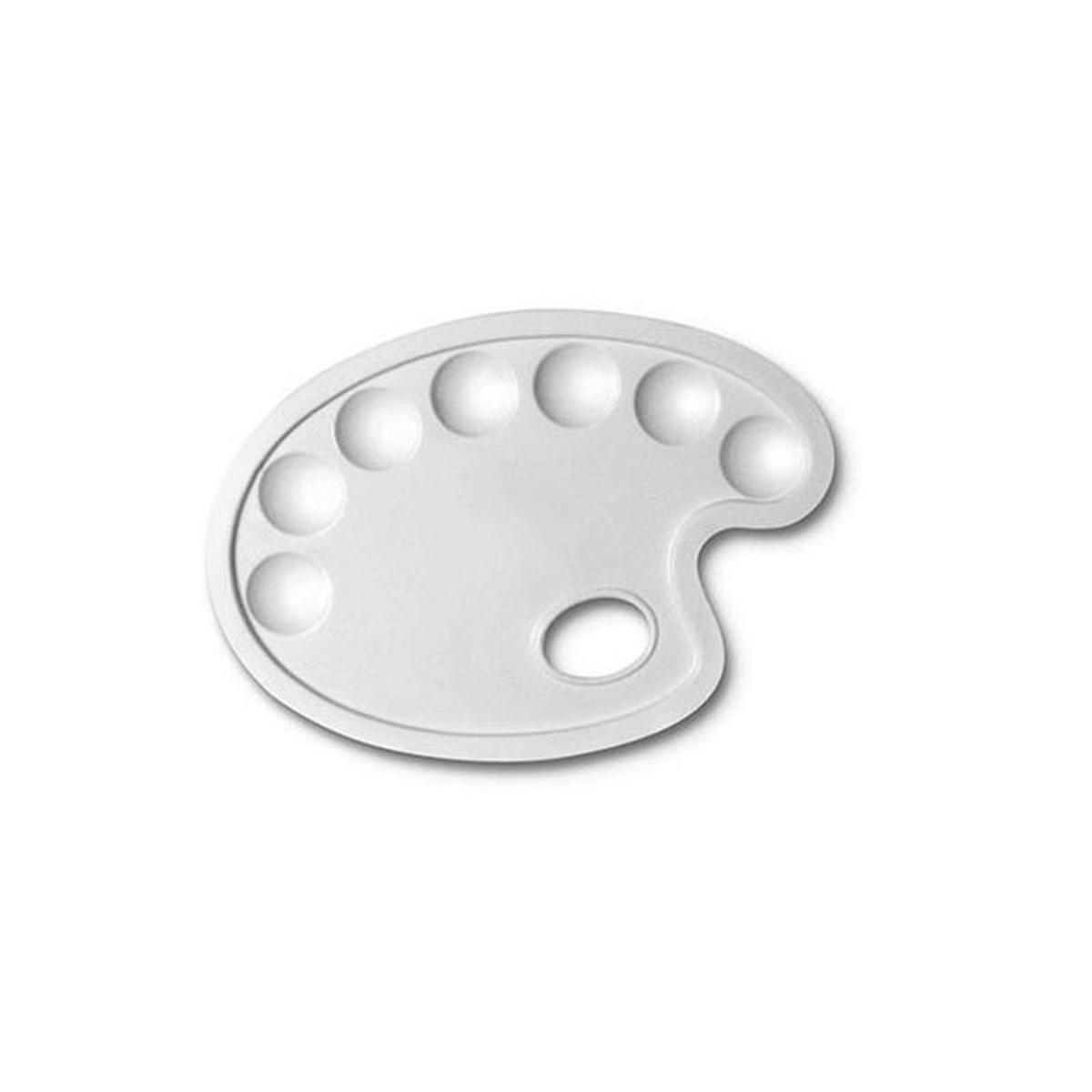 Tavolozza ovale in plastica 24x17