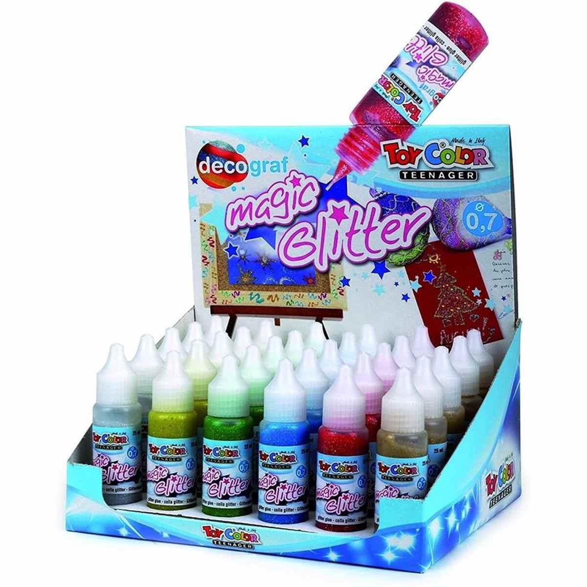 Boccione 100 pennine 12 ml colla magic glitter