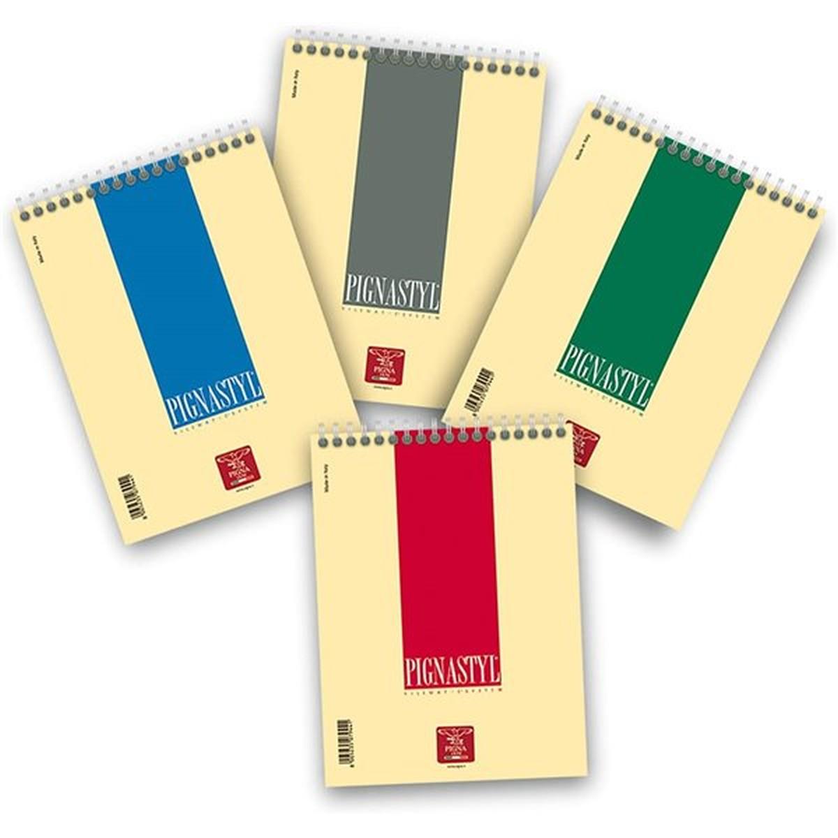 Blocco notes pignastyl spiralato a5 ff.60 80gr bianco