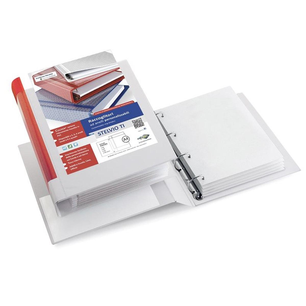 Raccoglitore stelvio ti 40 a4 4d bianco