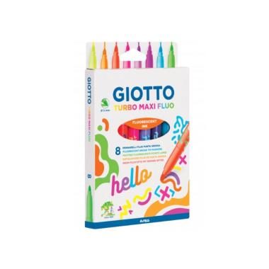 Giotto pennarelli turbo maxi fluo 8pz