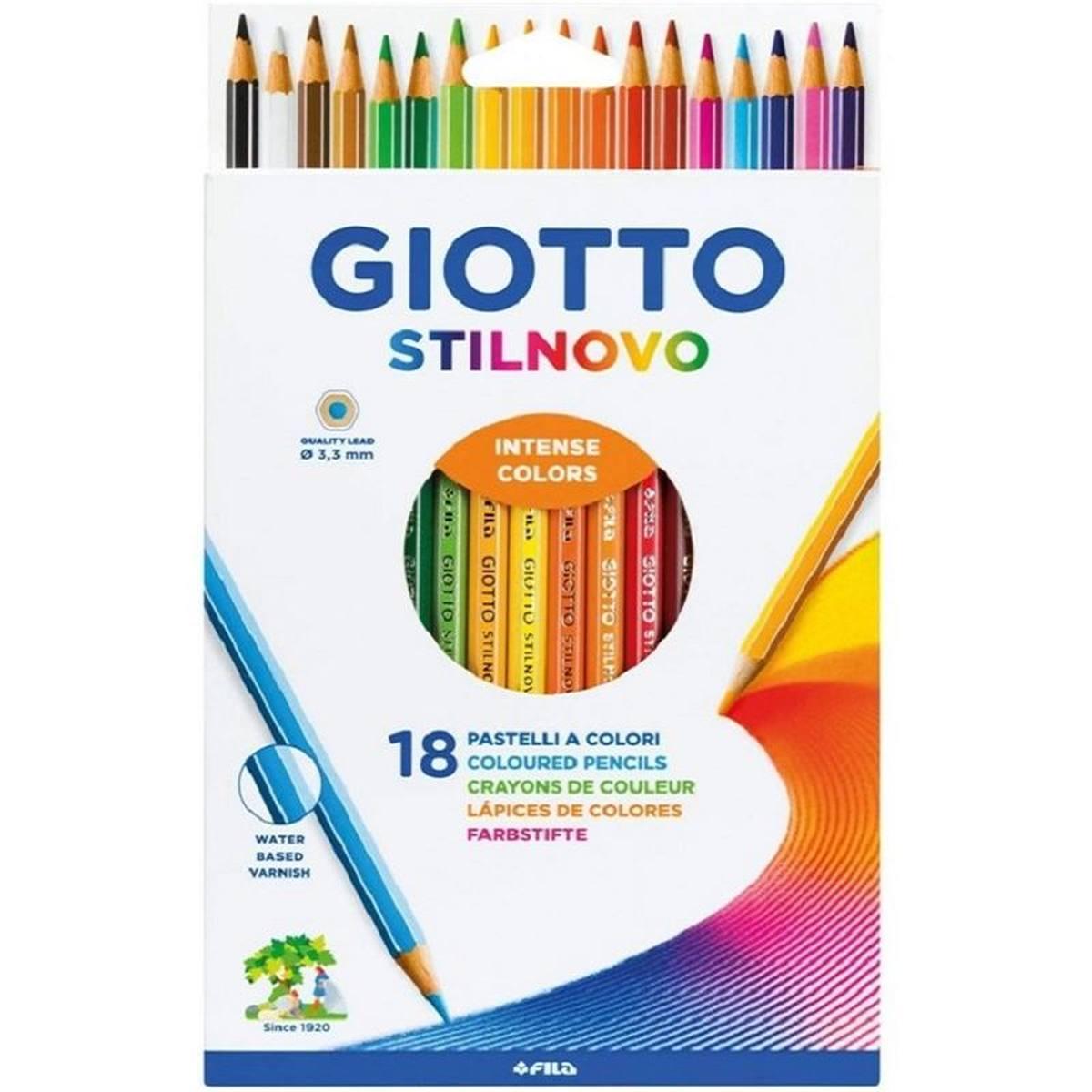 Giotto stilnovo pastelli 18 colori