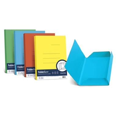 Cartella  c/lembi 25x35 folder 160gr azzurro cf50