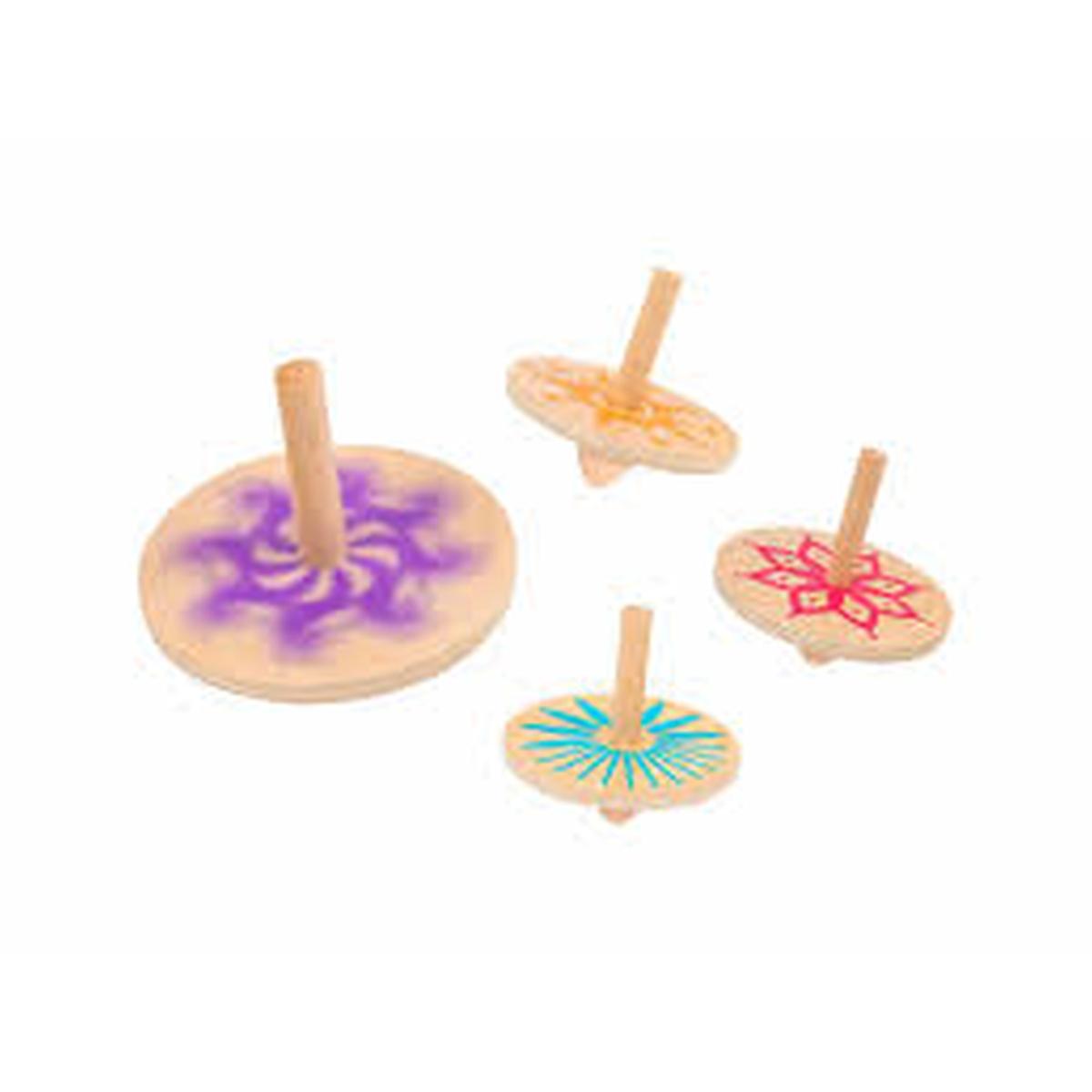 Trottola in legno 24 pz