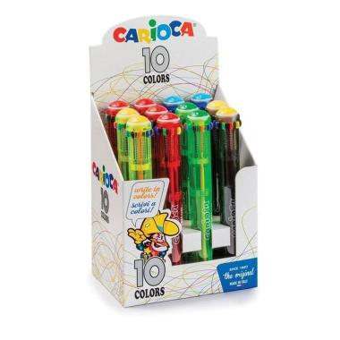 Penna carioca 10 color fluo esp 12pz