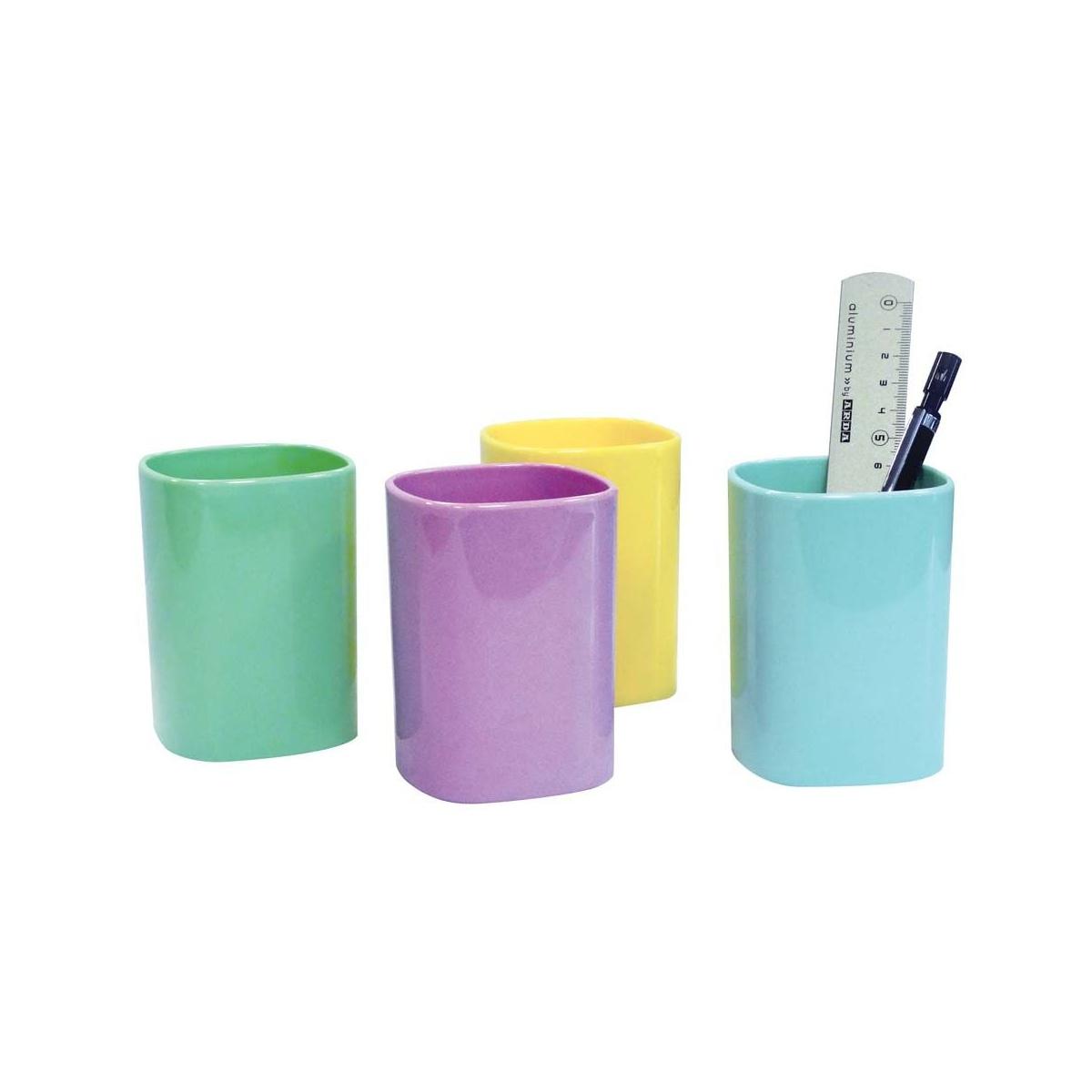 Bicchiere portapenne pastel