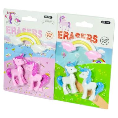 Set 3 gommine unicorno 3d